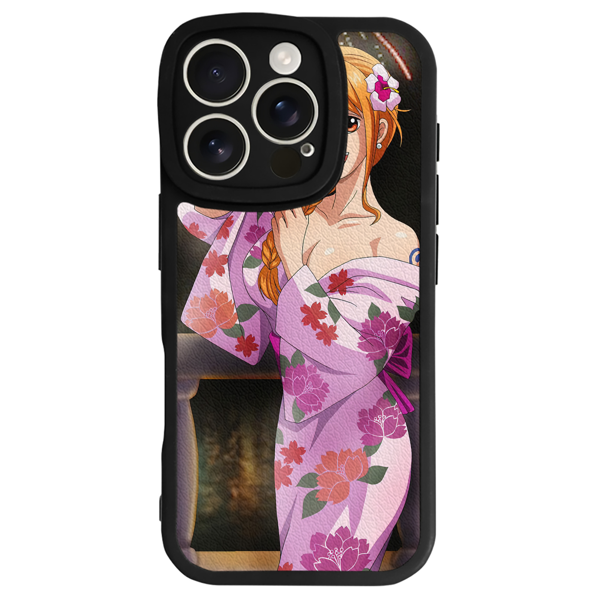 （画像用） ワンピース ONE PIECE 【iPhone 16シリーズ対応】シリコンスマホケース（レザー調） 材質：シリコン